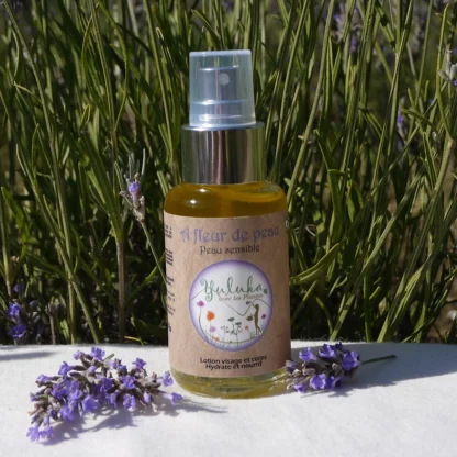 A fleur de peau, lotion peau sensible, par Yuluka